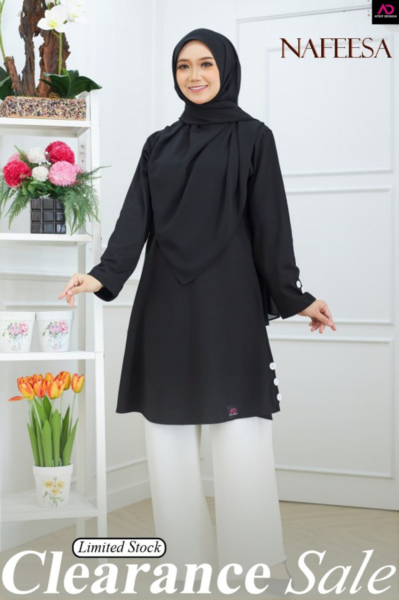 NAFEESA COTTON (S) - BLACK