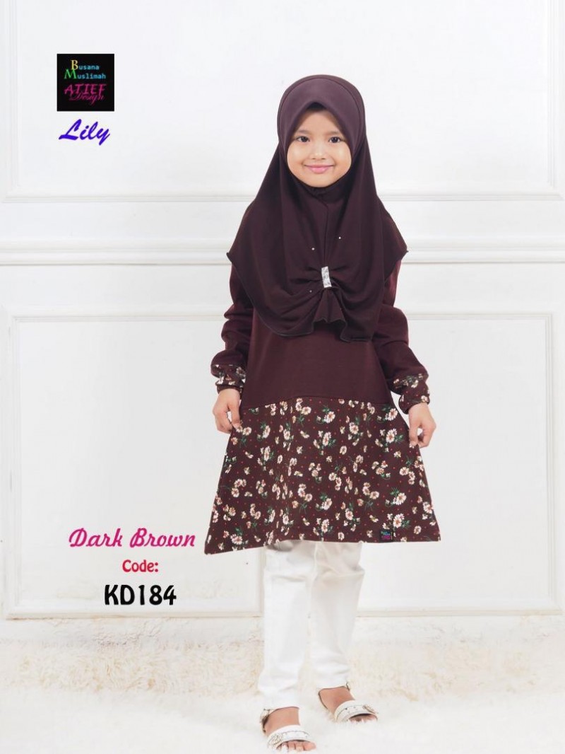LILY KIDS COTTON (L) - DARK BROWN