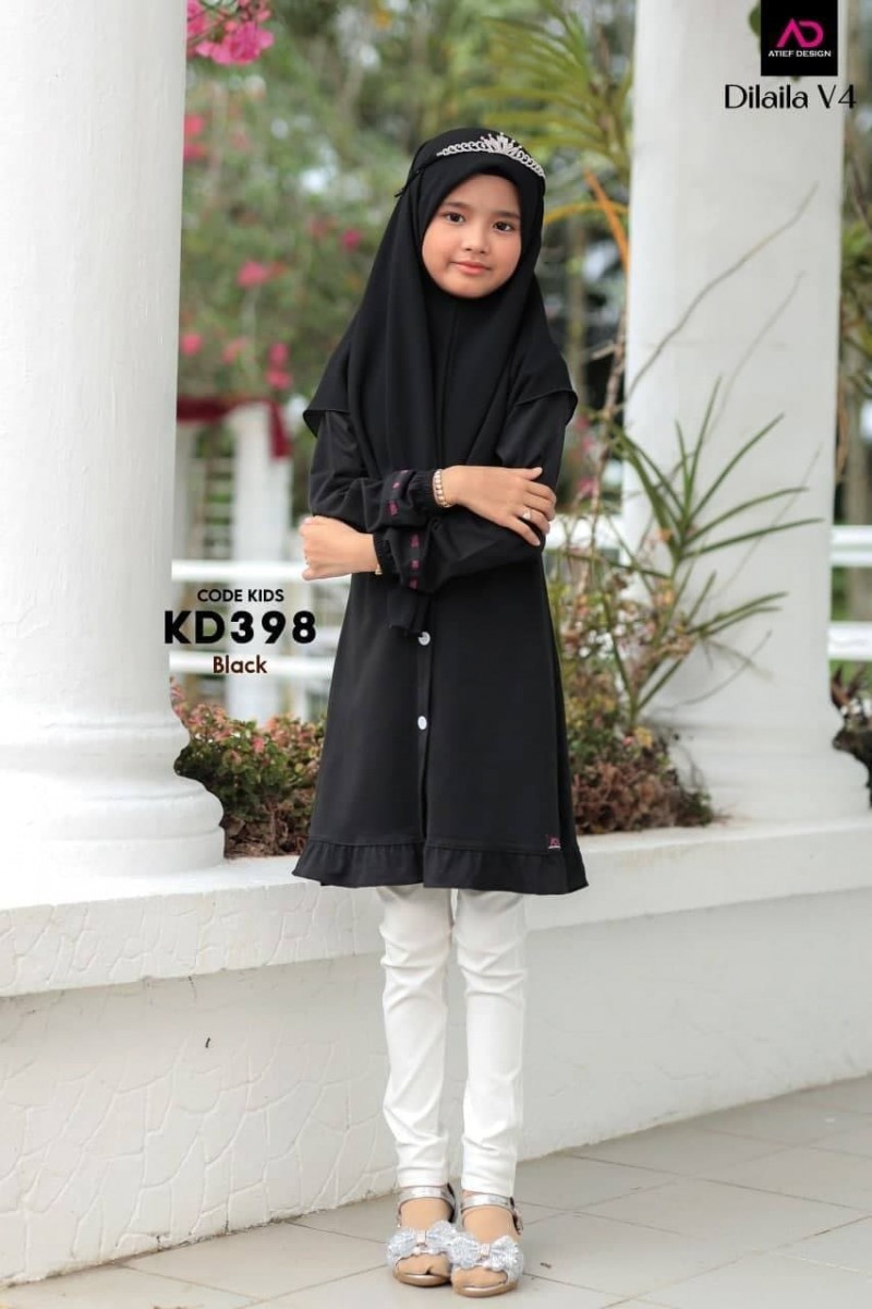 DILAILA COTTON KIDS (XL) - BLACK