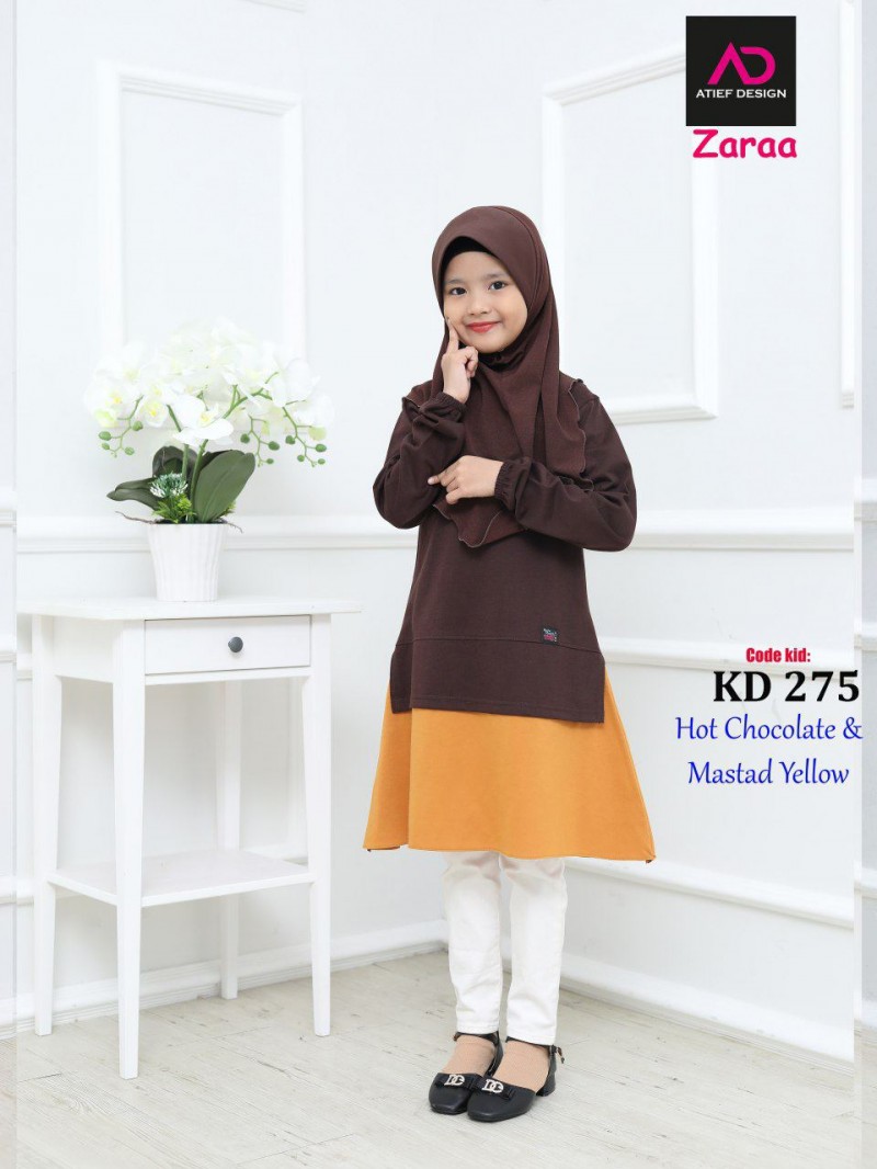 ZARAA COTTON (S) - HOT CHOCOLATE & MUSTARD