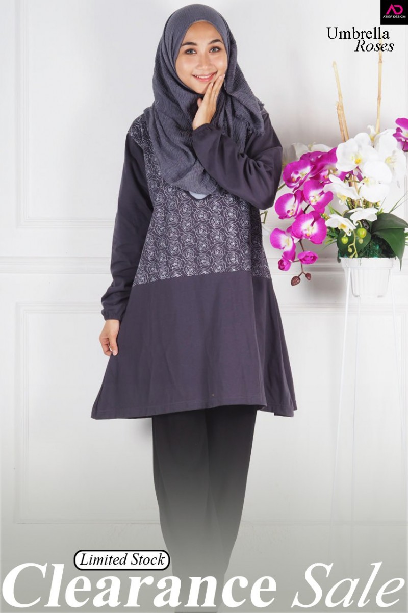 ROSES COTTON (BF FRIENDLY)  (2XL) - GREY