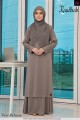 SUIT RAUDHAH SEPASANG - KP013 STONE GREY
