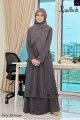 SUIT RAUDHAH SEPASANG - KP014 DARK GREY