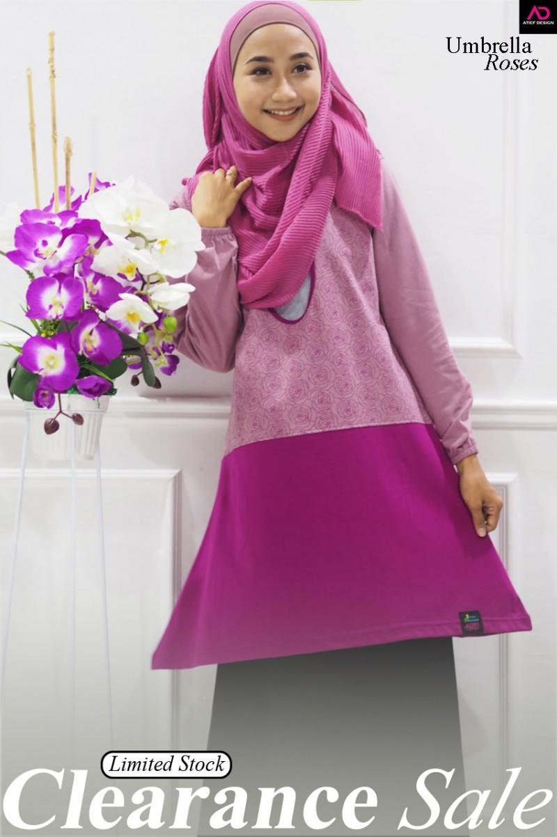 ROSES COTTON (BF FRIENDLY)  (2XL) - PINK BLACAN & FUSCHIA