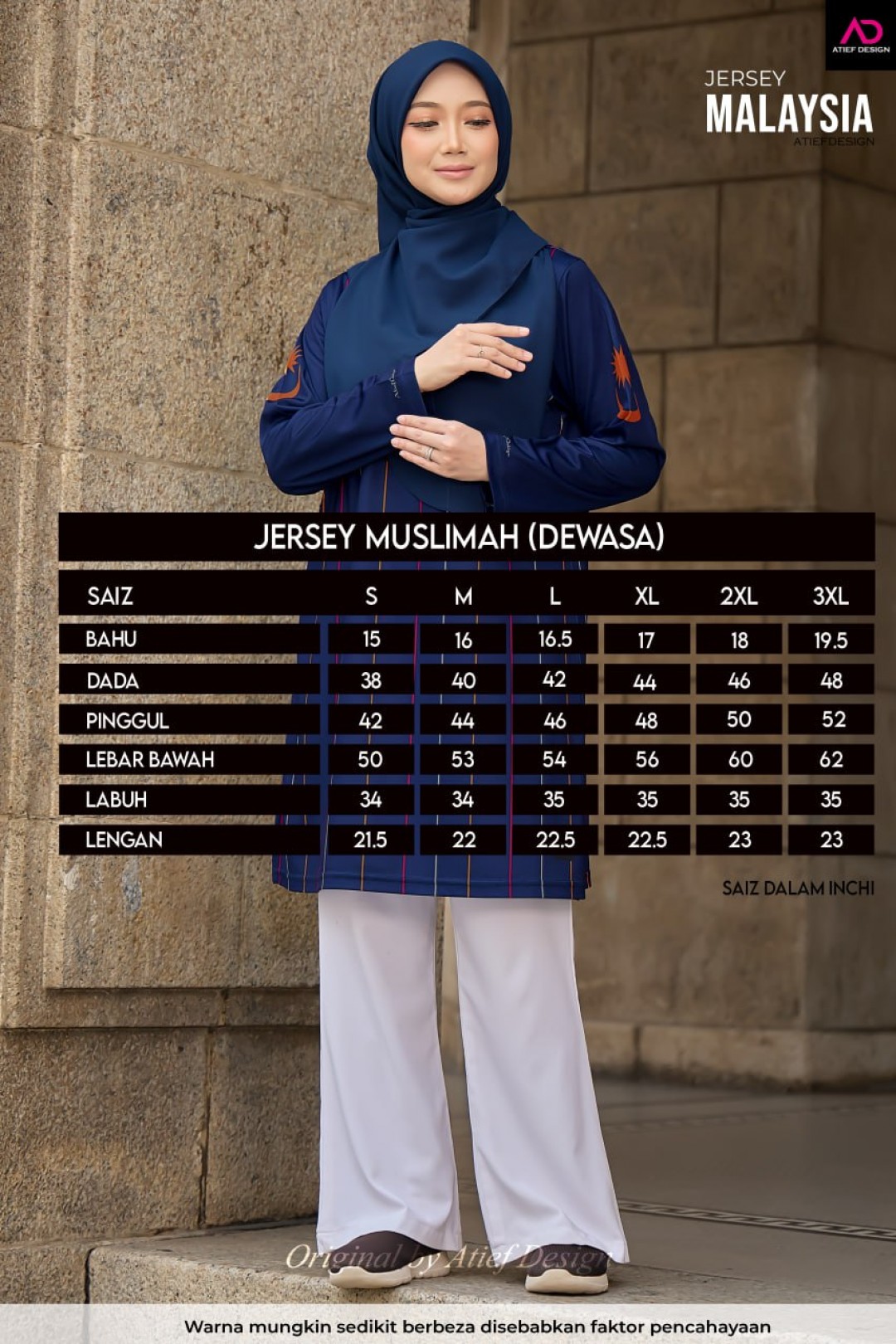 JERSI MALAYSIA - KH061 NAVY BLUE