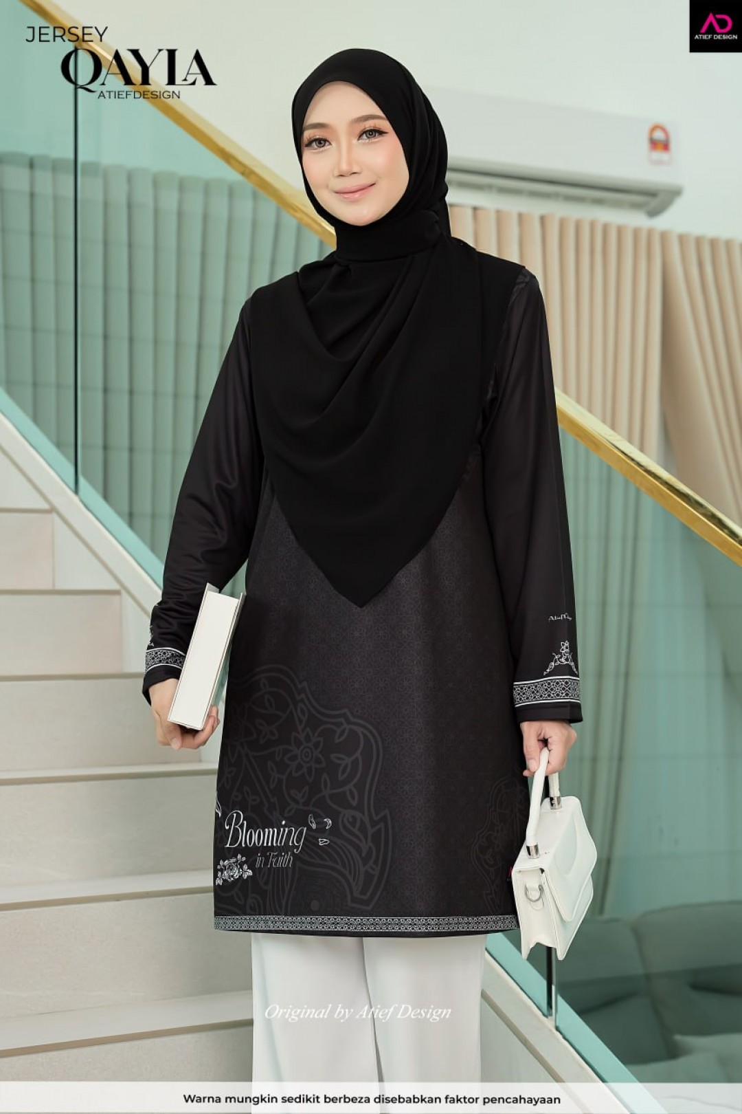 QAYLA EDISI BLOOMING - KH173 BLOOMING BLACK