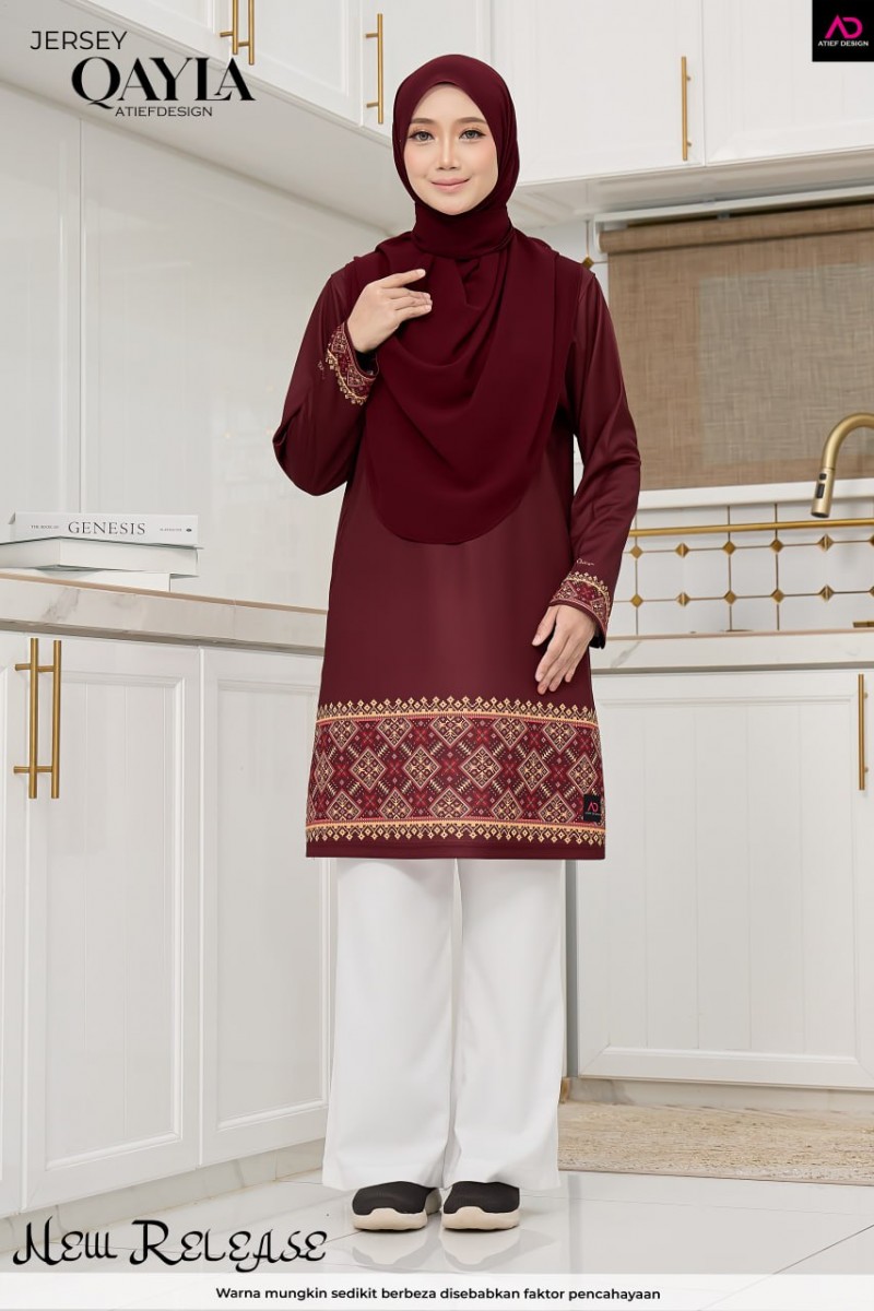QAYLA EDISI INARA - KH180 INARA BURGUNDY