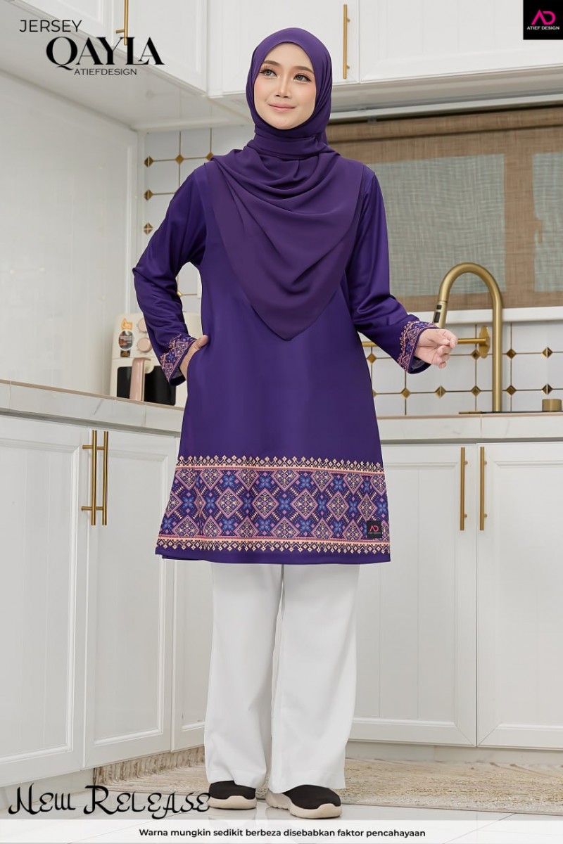 QAYLA EDISI INARA - KH179 INARA DARK PURPLE