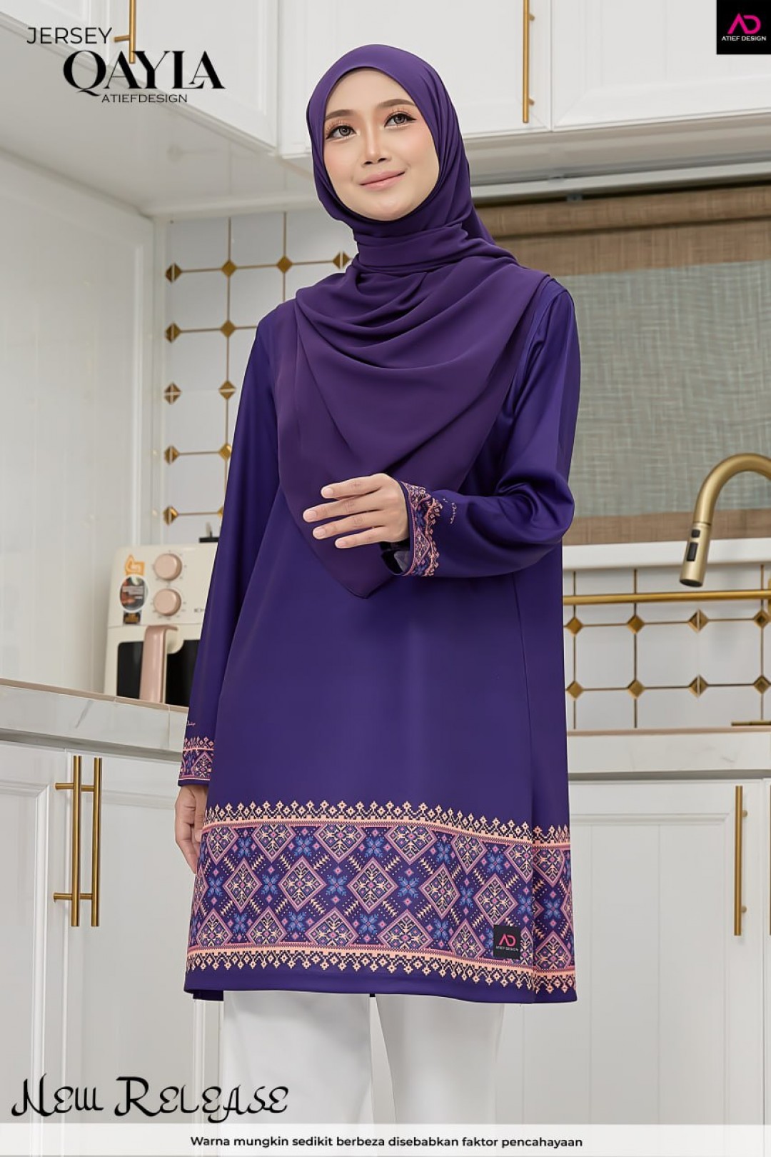 QAYLA EDISI INARA - KH179 INARA DARK PURPLE