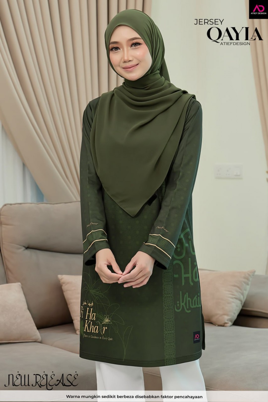 QAYLA EDISI FIHA- KH186 FIHA ARMY GREEN