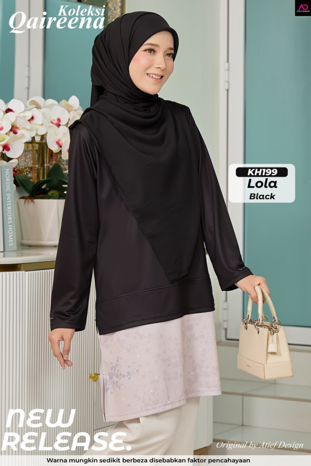 JERSI LOLA PRINTED - KH199 LOLA BLACK