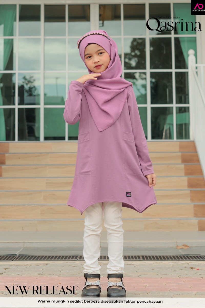 QASRINA COTTON KIDS - KD507 DUSTY ROSE