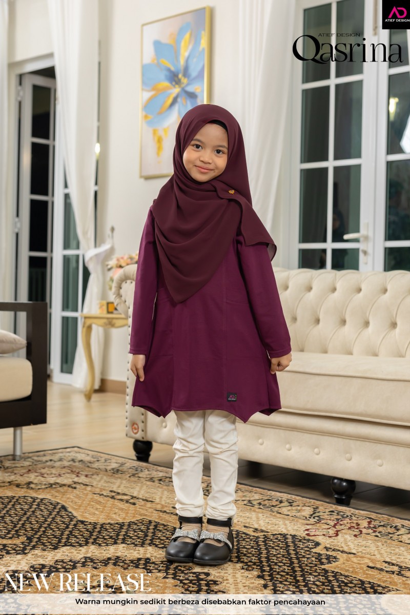 QASRINA COTTON KIDS - KD514 PLUM
