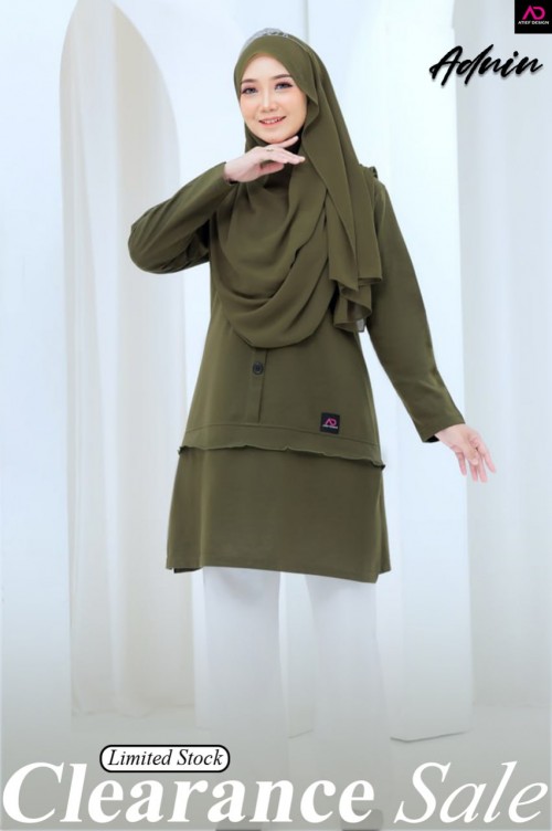 ADNIN COTTON (S) - MOSS GREEN
