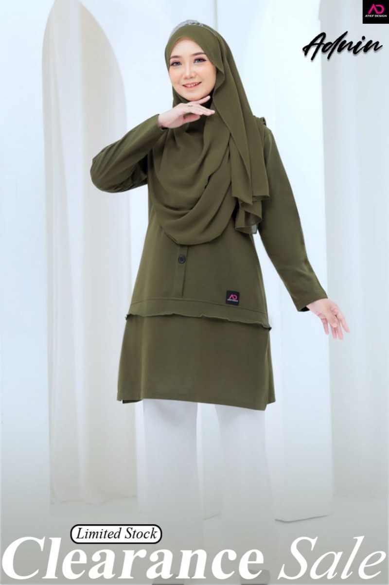 ADNIN COTTON (S) - MOSS GREEN