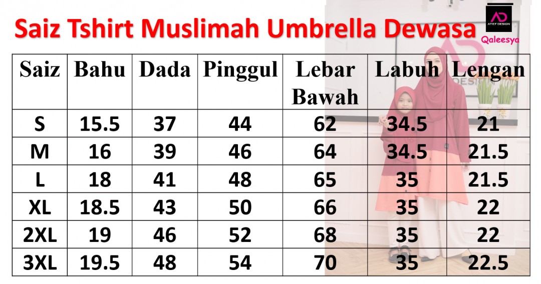 QALEESYA COTTON (3XL) - RED DUNHILL & PEACH
