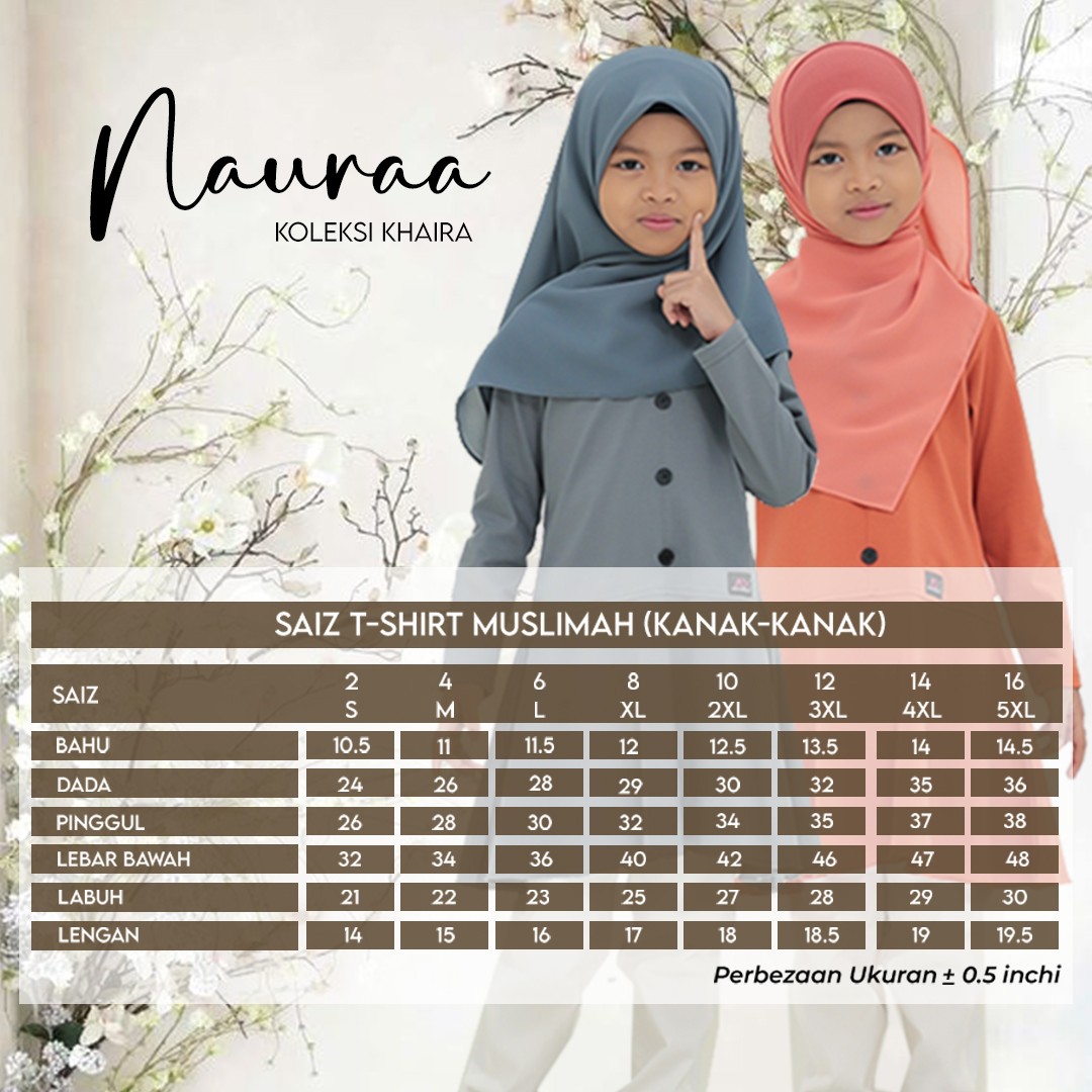 NAURAA COTTON KIDS - KD468 SOFT GREY